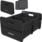 Fortem Car Trunk Organizer, Collapsible Two Compartment Large, Black New. Price: $41.98.