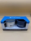 Columbia Enamel Set - 12OZ White And Blue Camping Coffee New. Price: $14.69.