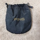 Vintage Ping Golf Valuables Pouch Pga Arizona Senior Open Black Gold Drawstring Used. Price: $39.95.