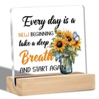Inspirational Gifts For Women Sunflower Home Decor Positive Quotes Classr... New. Price: $17.61.