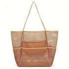 Oversized Mesh Beach Tote Bag For Women, Quick Dry Pool With Zipper Pocket New. Price: $42.53.