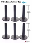 A99 Golf Ultra Long Rubber Tees Black 3/4" 6PCS Indoor Outdoor Simulator Home New. Price: $34.99.