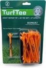 Zero Friction Turf Tees Power 3-PRONG (3" Orange, 30PK) Golf / Repair Tool New. Price: $11.49.