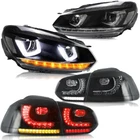 Vland Headlights+led Tail For 2010-2014 Volkswagen Golf MK6 W/sequential New. Price: $546.99.