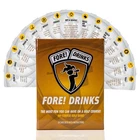 Fore! Drinks On Course Golf Fun Playing Cards Games Pa... New. Price: $33.90.