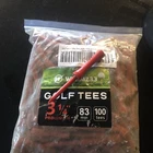 Pack 100 Golf WHAMZ33 Professional Wooden Tees 1/4 Inch 83MM New. Price: $13.50.