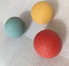 3 Ball Putt Set Rare Vintage Red Green Yellow Golf Part 1986 Nerf Indoor Used. Price: $29.95.