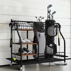 Golf Storage Organiser Stand Rack Bags Balls Shoes Clubs With Lockable Wheels Uk New. Price: $72.98.