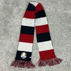 Ryder Cup Scarf Womens Red Navy White Golf 2016 Striped Knit Fringe Winter Used. Price: $19.98.