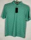 Bad Birdie Mens Golf Polo Shirt Pique Size Large Aim Point Dusty Jade 44X29 New. Price: $38.00.