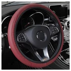 Leather Steering Wheel Cover,anti Slip Car For Burgundy New. Price: $15.35.