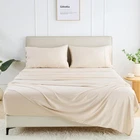 Gokotta Split King Sheets Set 5 Pieces, 100% Tanboocel Rayon Light Beige New. Price: $59.95.