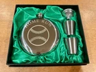 Nib Unused Palm City Products Home Run Flask Set Funnel 2 Shot Glasses Cups New. Price: $24.00.