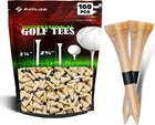 Saplize Bamboo Golf Tees Pack Of 100 Or 150, Four Size Options (3-1/4", 2-3/4", New. Price: $20.99.