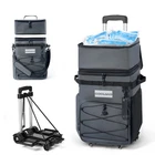 Odoland 72 Can Rolling Cooler Bag With Wheels & Handle, Collapsible Insulated New. Price: $92.75.