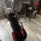 Sports Products Stand Golf Bag Black Red Nylon With Clubs, Balls, Tees Used. Price: $30.49.