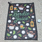 Cultura Golf Birdie Juice Microfiber Bag Towel W/ Clip & Magnet 23.5" X 16" New. Price: $25.00.