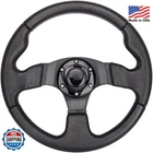 Spaorcco 12.5 Inch Black Aluminum Golf Cart Steering Wheel Universal Fit New. Price: $44.99.