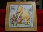 Disney Winnie The Pooh Picnic Basket Tile Trivet Wall Plaque Cor 3/4"X7 Used. Price: $11.00.
