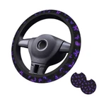 Steering Wheel Cover 15 Inch With 2 Pack Car Coasters One Size Purple Butterfly New. Price: $22.67.