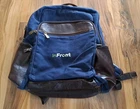Links & Kings Travel/backpack/laptop Canvas Leather 14"X12"X6" Quality Pre-owned. Price: $59.95.