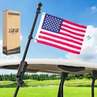 10L0L Golf Cart Flag Holder And Pole Mount Kit Universal For Black New. Price: $51.46.