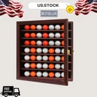 49 Golf Ball Display Case Wall Rack Uv Protection Acrylic Door Mahogany. Price: $52.99.