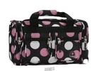 Rockland 19" Tote Bag Black Multi Pink Polka Dot Travel Luggage New. Price: $24.59.