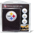 Nfl Pittsburgh Steelers Gift Set: Embroidered Golf Towel, 3 Balls, And 14 New. Price: $40.43.
