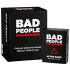Bad People Party Game Base Set And After Dark Brutal Pack Expansion Bundle Used. Price: $16.00.