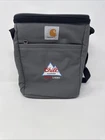 New Carhartt Vertical 12 Can Cooler Gray Lunch Insulated Strap + Front Pocket. Price: $19.99.