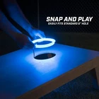 Gosports Set Of 2 Cornhole Night Light-up Led Ring Kit, Blue Universal Fit New. Price: $24.99.