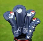 Malbon 4PCS Navy Golf Club Headcover Driver Fairway Ut Pu Leather Durable New. Price: $189.99.