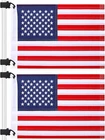 Tobwolf 2PCS 12" X 18" Golf Cart Flags, Easy Installation Embroidery American Us New. Price: $24.88.