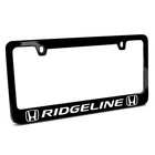 Dual Logo Black Metal License Plate Frame - Honda Ridgeline New. Price: $40.99.