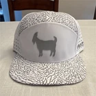 Goated Golf Adjustable Snapback Hat White/gray Geometric Logo Polyester New. Price: $25.00.