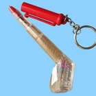 Nos True Vtg 80S Golf Club Fun Ball 4" Keyring/keychain/fob Usa Red New. Price: $10.00.
