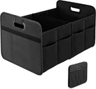 Yssoa Car Trunk Organizer, 2 Compartments Compart, Black New Design. Price: $20.51.