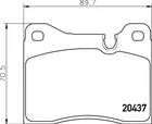 Mintex Front Axle Brake Pad Set, Disc MDB1115 New. Price: $26.15.