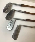 Antique Spalding Kro-flite Sweetspot Irons Wood Shaft Golf Clubs Set 4. Price: $130.00.