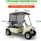 10L0L F26-C 2-PASSENGER Golf Cart Curtain Black Foldable New. Price: $57.99.