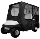 Classic Accessories Fairway Long Roof 4-PERSON Deluxe Golf Cart Enclosure- Black New. Price: $99.00.
