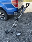 Birdie Golf Bag Caddy Par-fect K- 3212 Lightweight Cart Foldable Scorecard 60" Used. Price: $49.95.