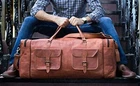 Handmade Leather Duffel Large Travel Gym Sports Overnight Weekender Bag New. Price: $89.09.