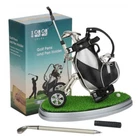 10L0L Desktop Golf Club Shaped Pen Set With Bag Holder, Novelty Fun Gift Used. Price: $15.95.