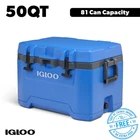 Igloo 50 Qt Overland Ice Chest Cooler, Comfort Grip Swing Handles Blue Free Ship New. Price: $55.19.