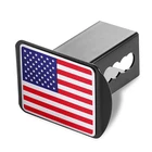 Aluminum Metal Tow Trailer Hitch Cover American Flag Fit 2"RECEIVER Heavy Duty New. Price: $14.99.