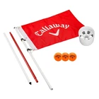 Callaway Golf Flagstick & Cup Set, Nylon Flag, 3 Soft-flight Balls 7', Red New. Price: $56.17.