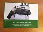 Golf Bag Organizer By Brookstone Black Cell Phone Holder Adjustable Strap New. Price: $19.95.