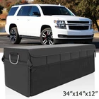 Large Trunk Organizer Suv Cargo Fold Up Bag Box Pu Leather For Chevy Tahoe New. Price: $65.11.